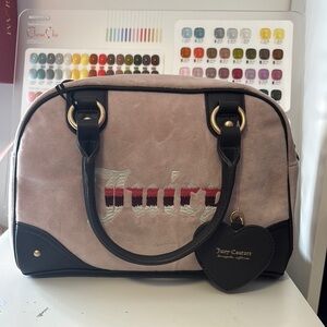 Juicy Couture Pink and Black Women's Bag